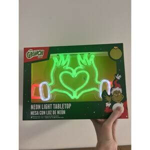 The Grinch Heart Neon Light Table Top Christmas Decor Dr Seuss Battery Operated